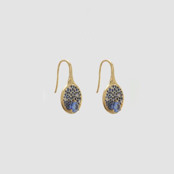 Epona Smith Eponique Dreamcatcher Sapphire Earrings