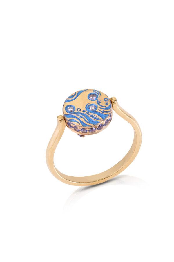 Epona Smith Eponique Ocean Flipping Signet Ring