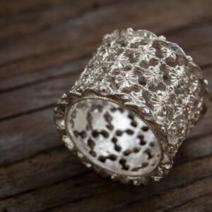 Epona Smith Florentine Elegance Hollow Floral Ring