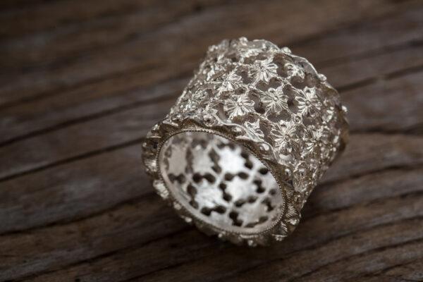 Epona Smith Florentine Elegance Hollow Floral Ring