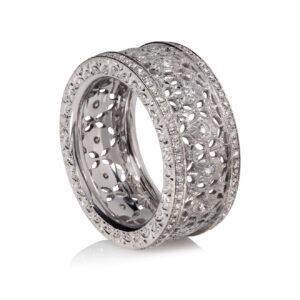 Epona Smith Florentine Elegance Ring with Diamonds