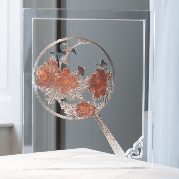 Oriental Moon-Shaped Fan