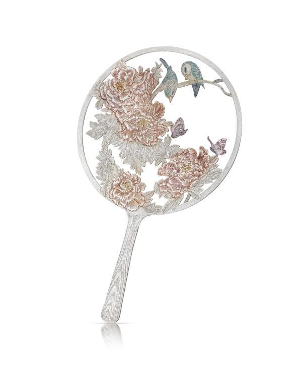 Oriental Moon-Shaped Fan back