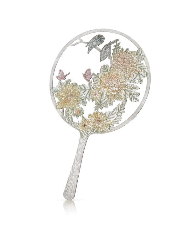 Oriental Moon-Shaped Fan front